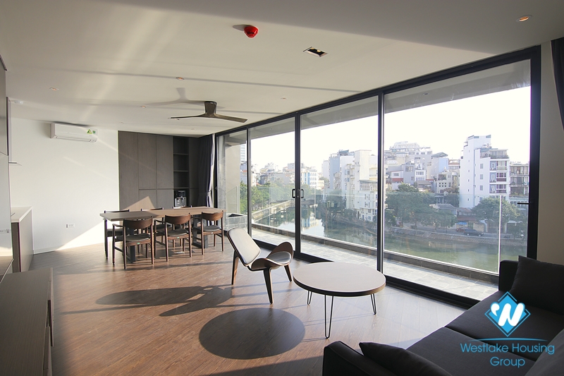 Super modern and elegant two bedrooms apartment for lease near Truc Bach